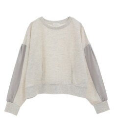 Green Parks 箔プリントドッキング裏毛プルオーバー