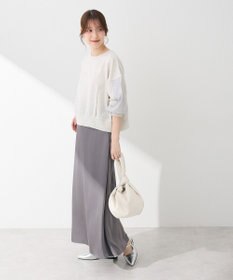 Green Parks 箔プリントドッキング裏毛プルオーバー