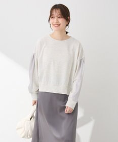 Green Parks 箔プリントドッキング裏毛プルオーバー