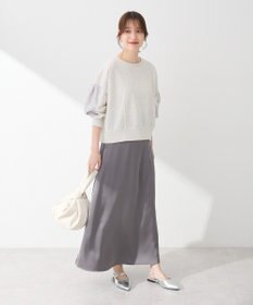 Green Parks 箔プリントドッキング裏毛プルオーバー