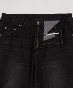 WEGO 【ユニセックス着用ITEM】シャーリングフレアデニムスキニーパンツ