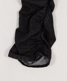 WEGO 【ユニセックス着用ITEM】シャーリングフレアデニムスキニーパンツ