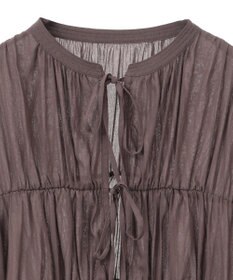 YECCA VECCA リボンデザインシアーブラウス