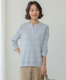 J.PRESS LADIES CROCHET LIKE PATTERN スッキパー ニット