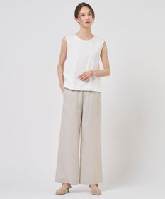 J.PRESS LADIES S スムースジャージー ノースリーブ カットソー