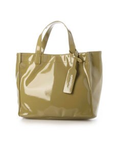 UNBILLION カシュカシュ cachecache / ソフトエナメルスクエア手提げトートS