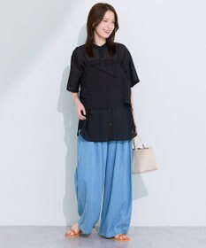 Green Parks ＳＥＴ２点シアーストライプシャツ＋ビスチェ