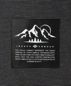 JOSEPH ABBOUD MOUNTAIN デルタメッシュ ハーフZIPカットソー