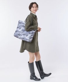 LeSportsac LARGE 2 WAY TOTE/2ウェイブラック/グレーカモ