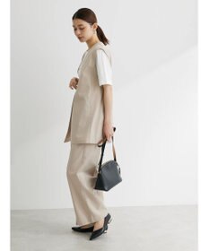 Green Parks 綿麻混シングルミディ丈ベスト