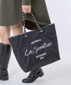 LeSportsac LARGE 2 WAY TOTE/2ウェイブラック/グレーカモ