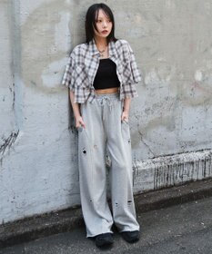 WEGO ショートチェックシャツ（S）