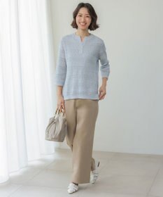 J.PRESS LADIES CROCHET LIKE PATTERN スッキパー ニット