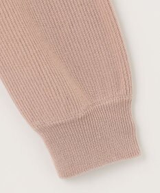 ANY パフスリーブリブニット