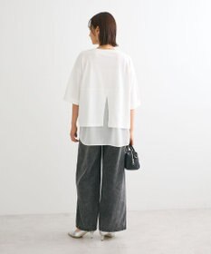 Green Parks ５分袖裾シアードッキングチュニック