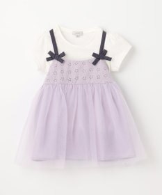 ANY KIDS チュールドッキングTシャツ