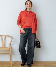 23区 L 【Lサイズ限定】23区DENIM ストレッチ ワイド パンツ