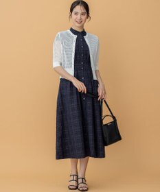 組曲 S ラメシアーチェック ワンピース