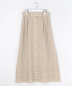 自由区 【SHIHOさん着用】ビスコースナイロンドビーストライプ スカート