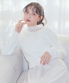 earth music&ecology ミニケーブルコンパクトカーディガン