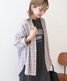 AMERICAN HOLIC イージーケアチェックシャツ【360°着こなしシャツ】