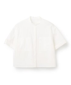 uncrave 【洗濯機洗い可】カラータイプライター ショートシャツ（uncrave WHITE）