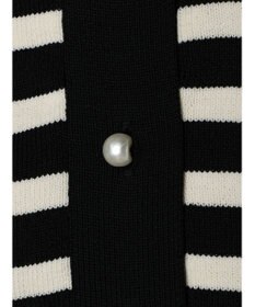 AMERICAN HOLIC エコカルットボーダークルーネックカーディガン