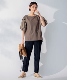 自由区 【洗える】2WAYツイル テーパードパンツ