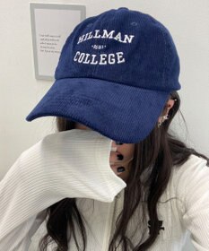 WEGO コーデュロイロゴキャップ