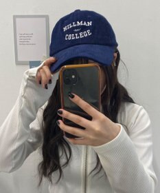 WEGO コーデュロイロゴキャップ