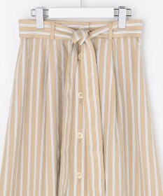 自由区 【SHIHOさん着用】ビスコースナイロンドビーストライプ スカート