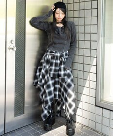 WEGO ヴィンテージウォッシュネックリボントップス