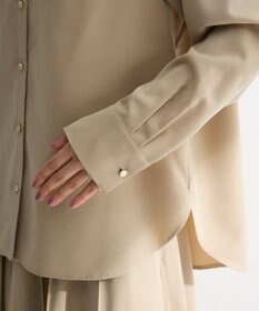 Green Parks ＳＥＴ２点スキッパーブラウス＋プリーツスカート