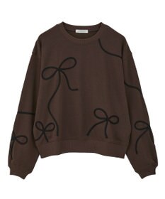Green Parks ・ｓｗｉｎｇ　ｂｙ　リボンコード刺繍スウェット