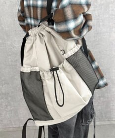 WEGO 【ユニセックス着用ITEM】メッシュポケットナップサック