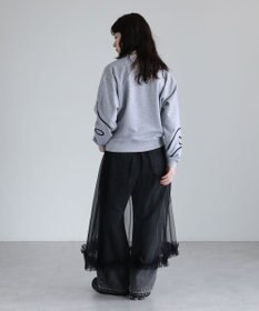 Green Parks ・ｓｗｉｎｇ　ｂｙ　リボンコード刺繍スウェット