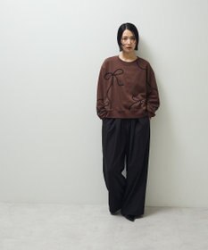 Green Parks ・ｓｗｉｎｇ　ｂｙ　リボンコード刺繍スウェット