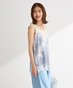 Green Parks レースドッキングサテンビスチェ