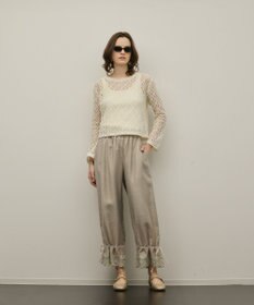 GRACE CONTINENTAL ドロストクロップドパンツ