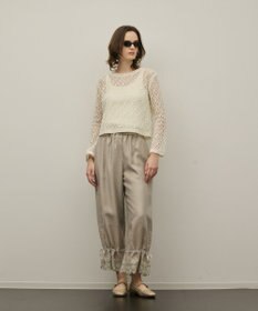 GRACE CONTINENTAL ドロストクロップドパンツ