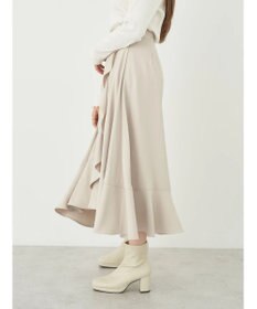earth music&ecology ラッフルフリルイレヘムスカート