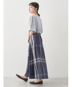 earth music&ecology ＢＩＧチェックフレアスカート