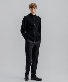 JOSEPH HOMME 【新柄】 ヴィスコースリンクス　ハイネックジップアップカーディガン