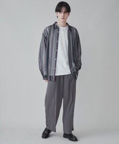 WEGO 【ユニセックス着用ITEM】ストライプメッシュBIGシャツ