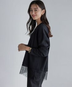 組曲 レースモチーフニットプルオーバー