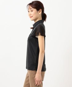 23区GOLF 【WOMEN】【吸汗速乾/日本製】ミラノリブボーダーシャツ