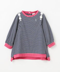 組曲 KIDS 【90-100㎝】リボンボーダー トップス