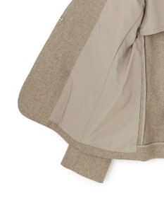 23区 【洗える】ウールライクカルゼ ノーカラー ジャケット
