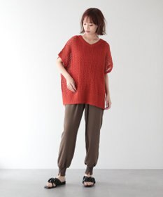 Green Parks 透かし編みニットチュニック