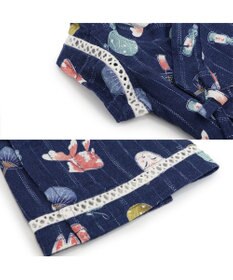 PET PARADISE ペットパラダイス 接触冷感 背中開き 甚平 《縁日柄》　中型犬